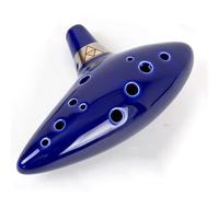 Instrumento Ocarina Adulto Ocarina 12 Tones Alto C Ceramic Ocarina Musical Instrument With Song Book Neck String Neck Cord Carry Bag