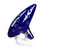 Instrumento Ocarina Adulto Ocarina 12 Tones Alto C Ceramic Ocarina Musical Instrument With Song Book Neck String Neck Cord Carry Bag Blue