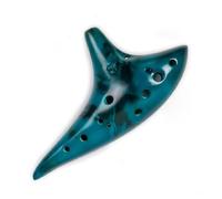 Instrumento Ocarina Adulto Ocarina 12 Tones Alto C Ceramic Ocarina Musical Instrument With Song Book Neck String Neck Cord Carry Bag