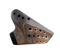 Instrumento Ocarina Adulto Ocarina 3-tube Alto C Heavy Blowing Unglazed 3-tube Professional Performance Smoked Instrument