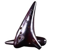 Instrumento Ocarina Adulto Ocarina Ceramics 12 Holes Alto G Music Instrument Smoked Burn G Tone Ocarina Flute