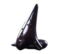 Instrumento Ocarina Adulto Ocarina Ceramics Music Instrument Clay 12 Holes Smoked Burn Alto F Flute AF Tone Ocarina(B)