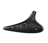 Instrumento Ocarina Adulto Ocarina Flute Ceramic Musical Instruments Of Time Crossbar Flute 12 Holes(A Black)