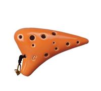 Instrumento Ocarina Adulto Ocarina Mini 12-hole Ocarina SC High C 12-hole Glazed Ocarina Instrument(Orange)