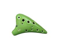 Instrumento Ocarina Adulto Ocarina Mini 12-hole Ocarina SC High C 12-hole Glazed Ocarina Instrument(Green)