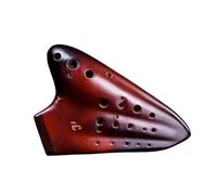 Instrumento Ocarina Adulto Ocarina Three-tube AC professional Performance-level Alto C 3-tube Ocarina Smoked Flute Unglazed Musical Instrument