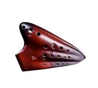 Instrumento Ocarina Adulto Ocarina Three-tube AC professional Performance-level Alto C 3-tube Ocarina Smoked Flute Unglazed Musical Instrument