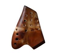 Instrumento Ocarina Adulto Ocarina Three-tube AC tune 3-tube Alto C Tune Smoked Ocarina Wide Range Professional Performance-level Instrument(E)