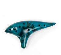 Instrumento Ocarina Adulto Ocarina12 Tones Alto C Ocarina Classic Flute Musical Instrument Good Beginners(Blue)