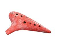 Instrumento Ocarina Adulto Playing Ocarina 12 Hole AC Tuned Ocarina Musical Instrument Beginner Ocarina Twelve Hole(Red)