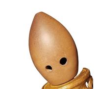 Instrumento Ocarina Adulto Polished Fired Ceramic 8 Holes Ocarina Clay Musical Instrument For Beginner(Brown F)