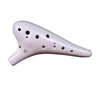 Instrumento Ocarina Adulto Professional Ocarina 12 Hole Alto C AC 12 Hole Ocarina 13th Tone Beginner Playing(White)