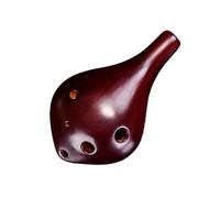 Instrumento Ocarina Adulto Professional Ocarina 6-hole Alto C Long Mouth Smoked Ocarina Instrument Six-hole Ocarina(B)