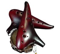 Instrumento Ocarina Adulto Smoked Burn Clay 12 Holes AF Tone Ocarina Alto F Flute Music Instrument