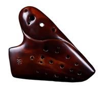 Instrumento Ocarina Adulto Three-tube AC ocarina Professional Performance Ocarina Instrument Smoked Alto C Wide Range Flute(Smoked)