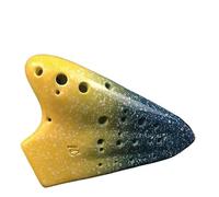Instrumento Ocarina Adulto Three-tube Ocarina AC Alto C-tone Ceramic Smoked Professional Musical Instrument 3-tube Multi-tube Ocarina(C)