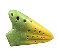 Instrumento Ocarina Adulto Three-tube Ocarina AC Alto C-tone Ceramic Smoked Professional Musical Instrument 3-tube Multi-tube Ocarina(D)