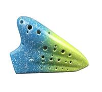 Instrumento Ocarina Adulto Three-tube Ocarina AC Alto C-tone Ceramic Smoked Professional Musical Instrument 3-tube Multi-tube Ocarina(A)