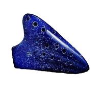Instrumento Ocarina Adulto Three-tube Ocarina AC Alto C-tone Ceramic Smoked Professional Musical Instrument 3-tube Multi-tube Ocarina(J)