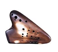 Instrumento Ocarina Adulto Three-tube Ocarina Alto C Ocarina Instrument Beginner Performance Level 3-tube AC Tune(Unglazed)