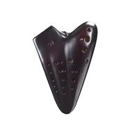 Instrumento Ocarina Adulto Triple Ocarina Alto C Porcelain Professional Smoked Ceramic Ocarinas Music Flute Instrument(Plain grilled)