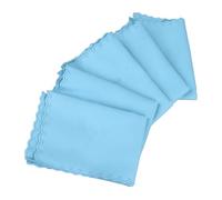 Instruments Cleaning Cloths, 5PCS Cotton Universal Violin Cleaning Cloths, Reusable Guitar Cleaning Cloths for Piano Flute Bass Clarinet, Multifunctional, Large Size (Sky Blue)