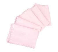 Instruments Cleaning Cloths, 5PCS Cotton Universal Violin Cleaning Cloths, Reusable Guitar Cleaning Cloths for Piano Flute Bass Clarinet, Multifunctional, Large Size (Roseate)