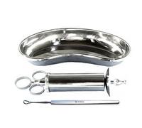 Instruments GB®-3 Piece Ear wax Cleaning Kit, Ear Wax Syringe, Ear Wax remover, Kidney Bowl, CE
