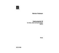 Instruments III Morton Feldman Set of Parts Flute, Oboe and Percussion Universal