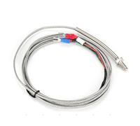 Insulate Thermocouple M6 Screw K J Type With Wire Cable WRNT-02 Temperature Sensor 1Pcs(M6 K Type 2m)