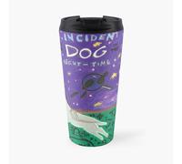 Insulated 17oz Travel Mug with Ceramic Interior - Leak-Proof Flip Lid - Double-Wall Stainless Steel - Curious Incident of the Dog in Night Time Art