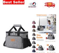 Insulated 24L Lunch Cooler Tote - Perfect for Picnics & Outdoor Adventures