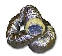 Insulated Aluminium Flexible Ducting - 10M - 150mm
