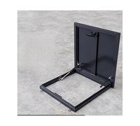 Insulated Aluminum Roof Hatch with Waterproof Seal Energy Efficient and Heavy Duty Rooftop Safety Hatch Ladder Compatible for Warehouses(90x90cm/35.4x35.4in)