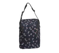 Insulated Baby Bottle Bag Large Capacity Thermal Insulated Milk Storage Bag for Travel Outdoors Black Floral Pattern