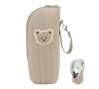 Insulated Baby Bottle Bag, Temp Control Portable Baby Bottle Carrier with Cute Bear Design for Stroller, Travel, and Daycare, Insulated Bag