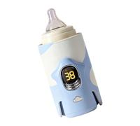 Insulated Baby Bottle Cover with Digital Display 6 Heat Settings Fits All Standard Bottles PU Substance Bottle Warmer