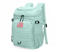 Insulated Backpack Cooler for Men & Women, 30 Cans Leak Proof Waterproof for Camping, Beach, Hiking, Beach Travel Green