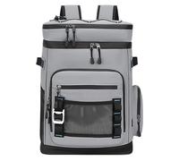 Insulated Backpack Cooler, Leak-Proof 48 Can Capacity Ice Chest Bag With Storage Pockets, Beach Lunch Backpack, Perfect For Hiking Travel Picnic Fishing Work, 12.2x7.87x17.72 In