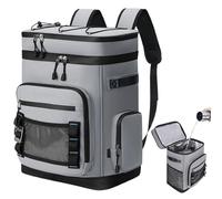 Insulated Backpack Cooler - Leak Proof Lunch Backpack | 48 Cans Large Ice Chest Bag for Beach, Hiking, Travel, Work, Picking