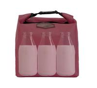 Insulated Bag for Food - Lunch Box Cooler Bag Insulation Shopping Bag Foldable Zipper Reusable Thermal Food Carrier for Schoolwork Picnic Travel Durable Leakproof | Premium temper