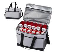 Insulated Bag, Insulated Bags for Cold and Hot Foods - 35L Storage Organizer Hot Cold with Handle for Fruits, Vegetables, Drinks, School Lunches, Picnic, Beach,