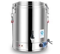 Insulated Barrel,Stock Pot - Stainless Steel Commercial Large Capacity Catering Urn, 30L/40L/50L/60L Hot Water Boiler Dispenser, 30-110°C Temperature Control For Cafe, Office, Home (Size :