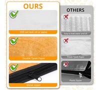 Insulated BBQ Resting Bag for Brisket, Pork Shoulder & Roasted Meats - Triple-Layer Thermal Blanket with Aluminum Foil, Washable Paper & Pearl Cott(21 INCH)