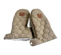 Insulated Bear Print Hand Warmer Windproof & Waterproof Gloves Snug & Dry Hand Warmer Plush Bear Gloves Mittens for Pram