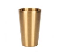 ＡＷＨＡＯ Insulated Beverage Container Stainless Steel Beer Cup Double Walled Drinking Mug Sl esign Temperature Keeping Suitable for Kitchen Travel, Gold, 450ml