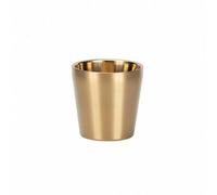 ＡＷＨＡＯ Insulated Beverage Container Stainless Steel Beer Cup Double Walled Drinking Mug Sl esign Temperature Keeping Suitable for Kitchen Travel, Gold, 175ml