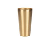 ＡＷＨＡＯ Insulated Beverage Container Stainless Steel Beer Cup Double Walled Drinking Mug Sl esign Temperature Keeping Suitable for Kitchen Travel, Gold, 550ml