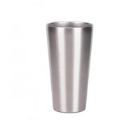 ＡＷＨＡＯ Insulated Beverage Container Stainless Steel Beer Cup Double Walled Drinking Mug Sl esign Temperature Keeping Suitable for Kitchen Travel, Silver, 550ml