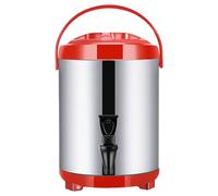 Insulated Beverage Dispenser 8L Portable Stainless Steel Beverage Tub with Spigot Hot and Cold Drink Dispenser for Cafe Shop Bar Home Camping Tub